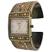Anaii Pink AP241 Fire Ladies Silver Bangle with Topaz Stone Pattern Diamante Watch
