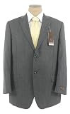 BCBG MAX AZRIA - BCBG Attitude Mens Single Breasted 2 Button Charcoal Gray Wool Suit - Size 42R