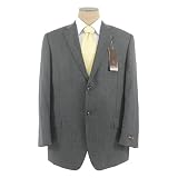 BCBG Attitude Mens Single Breasted 2 Button Charcoal Gray Wool Suit - Size 42R at BCBG MAX AZRIA