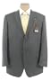 BCBG Attitude Mens Single Breasted 2 Button Charcoal Gray Wool Suit - Size 42R