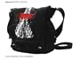 Bioworld Slipknot Bride Skeleton Print Black Canvas Mini Messenger Bag