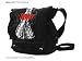 Bioworld Slipknot Bride Skeleton Print Black Canvas Mini Messenger Bag