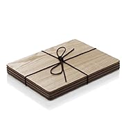 4 Wood Veneer Placemats