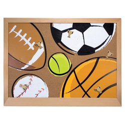Melissa & Doug Deluxe All-Star Sports Cork Board