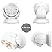 HONWELL Motion Sensor Light Outdoor Battery Operated Wireless Waterproof Spotlight Motion Security Night Light, Light Sensor Auto On Off for Porch Stair Ceiling Hallway Garage Wall Shed Patio (1Pack)