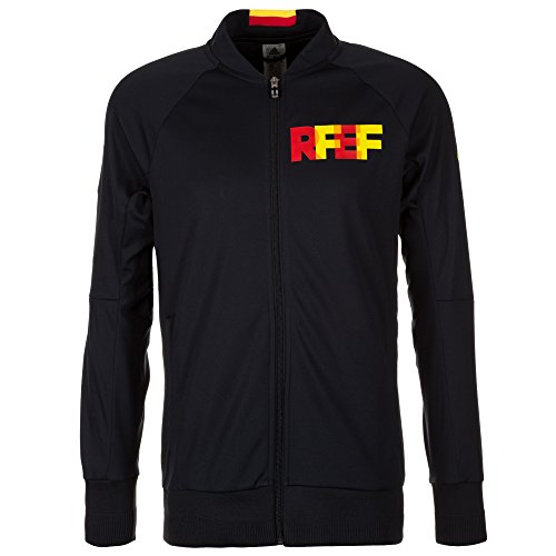 adidas Herren Fuβballjacke FEF ANTH Jacket KN, Schwarz/Gelb/Rot, M, 4056559276508