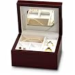 Cherry Wood Jewelry Box with Mirror