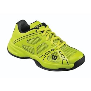 Wilson Junior`s Rush Pro Tennis Shoes 3.5 Green
