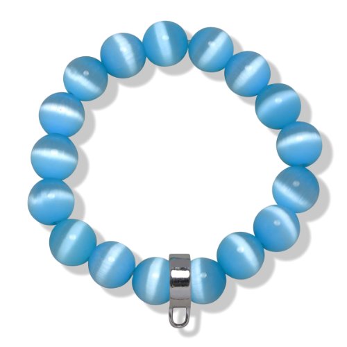Rafalea Donata Damen-Armband Katzenauge aqua mit Carrier 16 cm 60990038 Preisvergleich