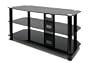 Avista Harmoni I Flat Panel 47-inch TV Console with Glass Shelves, Black