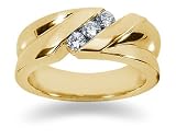 0.3 ctw. Men's Round Diamond Wedding Band in 18K Yellow Gold