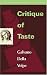 Book Critique of Taste (Verso Modern Classics)