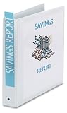 Avery 05726 Economy Reference View Binder, 1-1/2in Capacity, White, Carton of 12