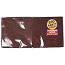 Amscan Big Party Pack 125 Count Beverage Napkins, Chocolate Brown