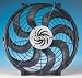 16in. single pusher or puller Sycone universal electric fan w/o controls