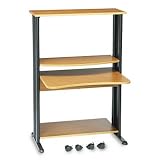 Review SAFCO PRODUCTS  / Multimedia Sit/Stand Workstation, 35w x 23-5/8d x 53h, Oak PVC Top