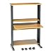 Multimedia Sit/Stand Workstation, 35w x 23-5/8d x 53h, Oak PVC Top