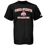 adidas Ohio State Buckeyes Black Stacked T-shirt