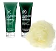 Paul Mitchell Tea Tree Lavender Mint Moisturizing Body Wash, Lavender Mint Moisturizing Body Butter (6.8 oz) & Body Pouf Embody Peace Set