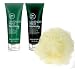 Paul Mitchell Tea Tree Lavender Mint Moisturizing Body Wash, Lavender Mint Moisturizing Body Butter (6.8 oz) & Body Pouf Embody Peace Set