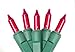 100-Count Magenta Pink Mini Christmas String Light Set, 20.6 ft Green Wire