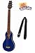 Washburn Rover Steel String Travel Acoustic Guitar with AB Pick Card, Polishing Cloth, and Levi AB N