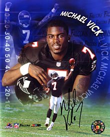 Michael Vick Autographed / Signed Atlanta Falcons Collage 8x10 Photo