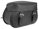 ALC Saddlebags 8021-03 Mighty Legend Premium Leather Plain Bolt-On Saddlebag - Pair