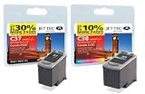 2 Canon Compatible Printer Ink Cartridges for Canon Pixma iP2600 - Black+Tri-Colour