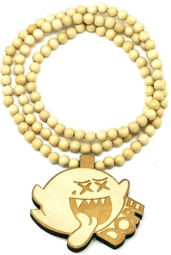 Ghost Dope Boo Good Wood Goodwood Maple All Natural Wood Pendant Replica Necklace Piece All Wood