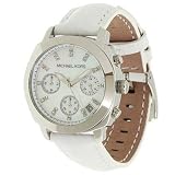 Michael Kors #MK5094 Ladies White Leather Strap Chronograph Watch by Michael Kors