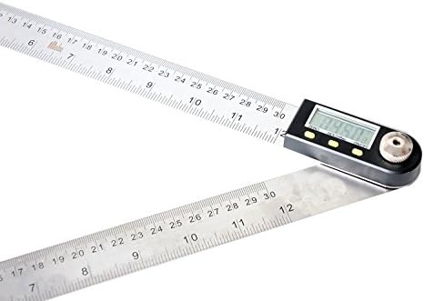 Naiken 12 Inches Stainless Steel Digital Angle Ruler,digital Goniometer，angle Finder Ruler,protractors