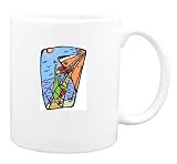 Mug with human, body, individuals, individual, persons, ship, humans, people, woman, waving, person, goodbye, cruise, vacation