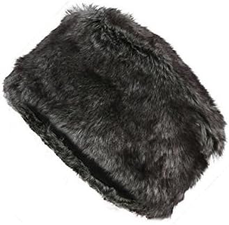 FUNOC New Ladies Womens Mens Faux Animal Fur Winter Ski Russian Cossack Hat Headband