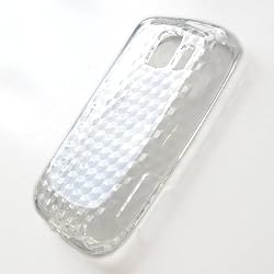 LG Optimus S LS670 (Sprint) Crystal Silicone Skin Case Transparent Diamonds