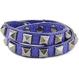Rebecca Minkoff Double Wrap Pyramid Stud Purpl