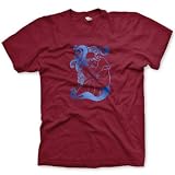 Erotic 70's Blue Foil Fine Jersey T-Shirt