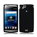 COVER / CUSTODIA IN SILICONE + 2 PELLICOLE PROTEGGISCHERMO PER SONY ERICSSON XPERIA ARC X12 / ARC S - NERO