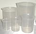 Set of 5 Lab Plastic Beakers, 50/100/250/500/1000 Ml, Graduated
