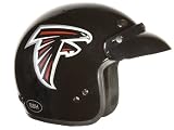 Brogies Bikewear Black X-Small NFL Atlanta Falcons Motorcycle Three Quarter Helmet