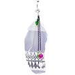 Crystalline Gem Indian Feather Drop Belly Ring