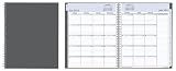 July 2013 - June 2014 Blue Sky Charcoal Weekly/monthly Planner 8.5 X 11