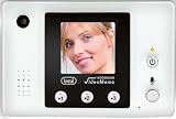 from Trevi White Fridge Magnet Magnetic Mini Video Memo Recorder with 1.5 LCD Screen, Camera, Microphone & Speaker (Model VME30)