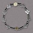 Confirmation Bracelet - Round Beads and Doves - IMPORTED FROM ITALY