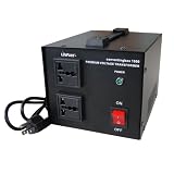 LiteFuze convertingbox 1000 Watt Light Weight Premium Voltage Converter Transformer - Step Up/Down - Lifetime Warranty - Full Grounded Cord (Free Euro Plug) 110/120 - 220/240 Volts - No Noise - Circuit Breaker Protection