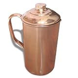 Tableware Copper Pitcher Jug with Lid Indian Drinkware Accessories