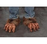 Werewolf Feet w/ Brown Fur Deluxe Adult Halloween Costume Accessory