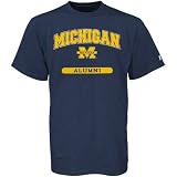 Russell Michigan Wolverines Navy Blue Alumni T-shirt