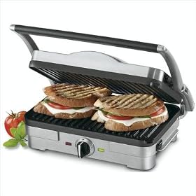 Cuisinart GR-3 Griddler Jr, Brushed Stainless Steel
