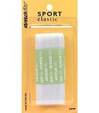 Sport Elastic 1-1/2 Wide 1 Yard-White